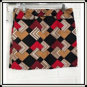 Loft Printed Cotton Skirt